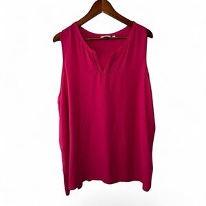 Reitman's Reddish Orange Sleeveless Blouse Size 2X